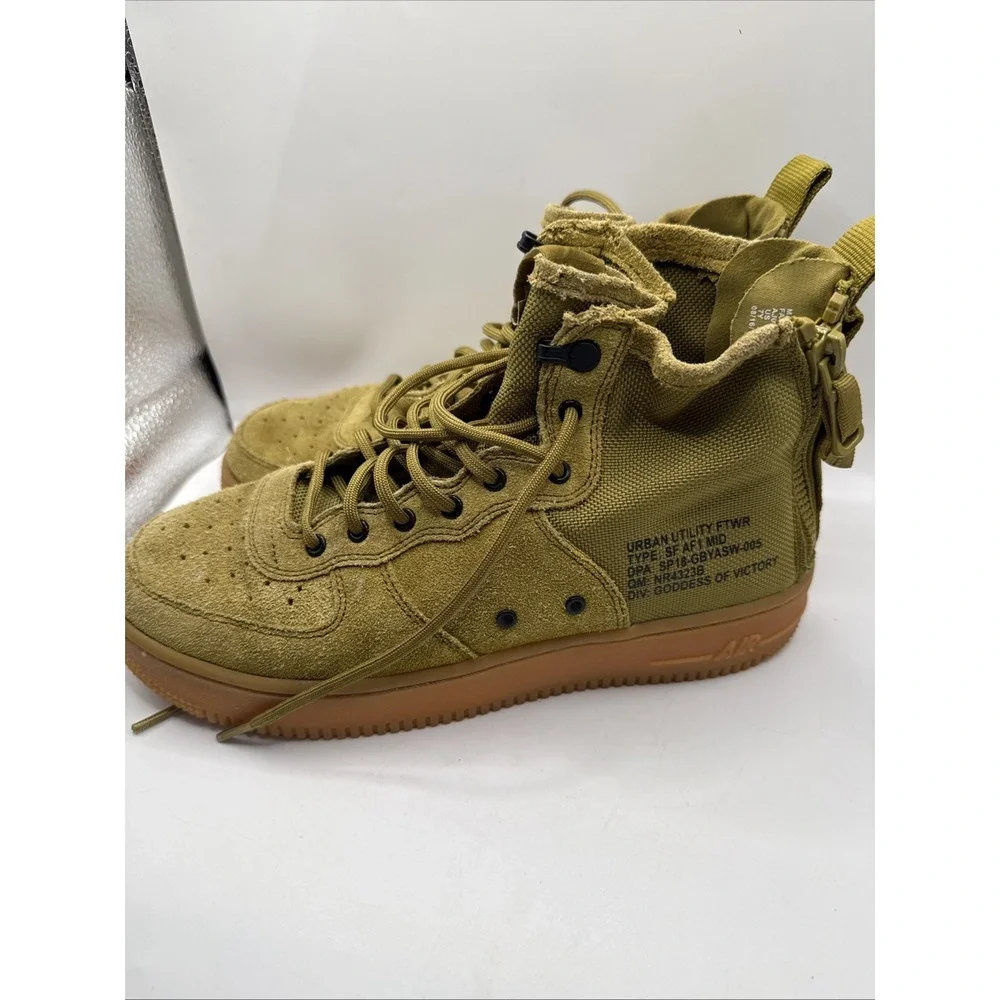 Nike SF AF1 MID Goddess Of Victory Size 7Y  Dessert Storm